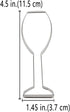 LILIAO Champagne Glass Cookie Cutter - Stainless Steel Wedding Fondant Biscuit Cutter, 1.5 x 4.5 Inches