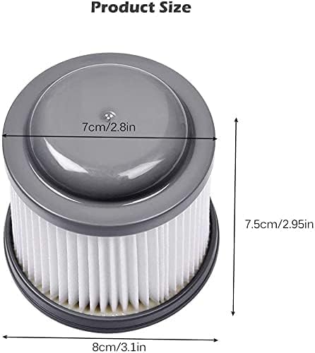 KEEPOW PVF110 Replacement Filters for Black & Decker BDH2000PL Pivot Vacuum, 8 Pack