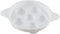 Maine Man Footed Escargot Plate with Handles, Fine White Porcelain, 6.5-Inch