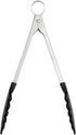 Cuisipro Locking Tongs, 12", Gray and Black, Non-Stick