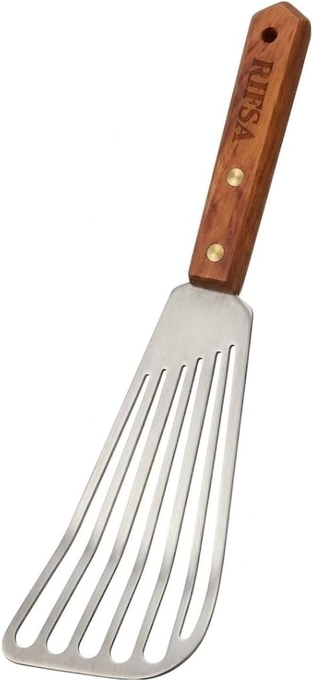 Rifsa 1 Slotted Elegant Silver Fish Turner Spatula Metal Fish Spatula with 6.5-Inch