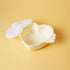 JOONIE Lovely Heart Shaped Microwave Silicone Steamer for Baby, Small Food Storage Containers (Vanilla, 500ml)