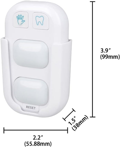SOARING Wireless Battery Powered Timer for Kids - 2 Minutes Teeth Brush, 20 Seconds Hand Washing, Color Indicator Light