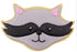 Raccoon Face Woodland Cookie Cutter, 4" Made in USA by Ann Clark