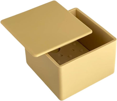 5x5x3.5 CapaBunga Cheese Vault for Soft Cheese - Reusable Artisan Cheese Storage Container for Fridge - Food Grade