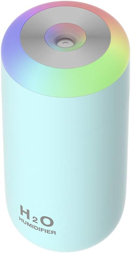 Plant Humidifier, 350ml USB Mini Humidifier for Plants, Small Humidifier with Night Light, Cool Mist for Indoor Use