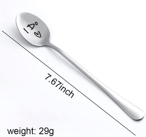 Wedding Gifts for Bride and Groom I Do Me too Spoons Engagement Gift for Couples Gifts for Boyfriend Girlfriend Marriage Gifts for Couple Promise Gifts for Him Her