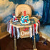 Baci 1st Airplane Highchair Banner for Birthday - First Birthday Decor, Photo Booth Props, Best Party Supplies