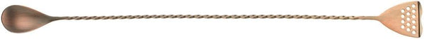 Barfly Bar Spoon with Strainer End, 15 3/4" (40.0 Cm), Antique Copper