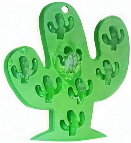 Fewo 2Pcs Mini Cactus Ice Cube Tray - Cacti Silicone Molds Set for Chocolate, Candy, Cake, Baking