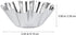 12 Pcs Stainless Steel Tart Pans, Non-Stick Flower Cookie Cutters Mold for Baking, Flower and Round Muffin Cups
