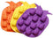 Pineapple Candy Chocolate Making Molds, Set of 3 in Yellow, Orange, Purple
