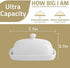 Sweejar Ceramics Butter Dish with Lid, 7-inch Butter Keeper Container for Countertop, East/West Coast Butter