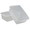 Pekky 15 Quart Clear Plastic Storage Box, Organizer Bin (2 Packs)