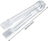 20 Pack of Set Plastic Buffet Serving Tongs Mini Serving Utensil Tongs Appetizers Tongs and Plastic Kitchen Scoops Clear Ice Scoop Buffet Scoop for Candy Dessert Buffet Ice by POFUIERKN
