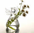 Brccee AC Angel Hanging Glass Flower Vase, Hydroponic Plant Flower Vase for Office (S)