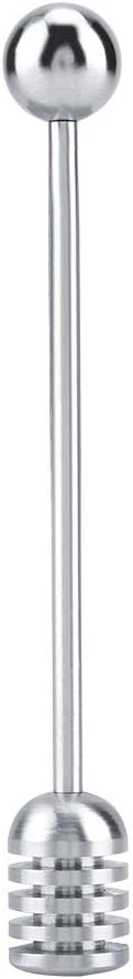 Fdit Solid Stainless Steel Honey Dipper Drizzler Stirrer Spoon Mixing Stick Tool