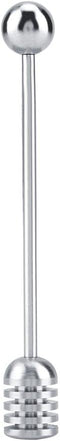 Fdit Solid Stainless Steel Honey Dipper Drizzler Stirrer Spoon Mixing Stick Tool