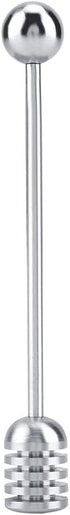 Fdit Solid Stainless Steel Honey Dipper Drizzler Stirrer Spoon Mixing Stick Tool