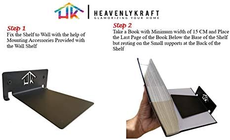 249 Wall Mounted Metal Floating Bookshelf Supported by Superheros Invisible Bookshelf Metal Shelf Superhero Decoration
