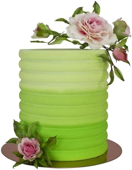 PME Tall Patterned Edge Side Scraper for Cake Decorating - Scallop (PS64)