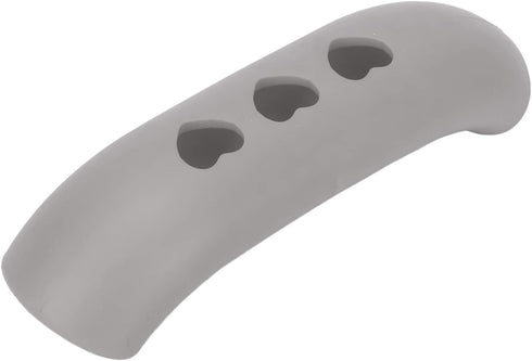 2 Pieces Silicone Hot Handle Holder, Heat Resistant Non Slip Pot Holders Cover for Frying Cast Iron Skillet (Gray)