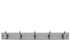 Home Basics Durable 5-Double-Hooks Wall Mounted Hanging Rack (White) for Entry Way or Garage