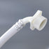 6.6FT 2-meter wave wheel drum washing machine water supply pipe extension pipe with steel head, fully automatic drum washing machine water inlet hose