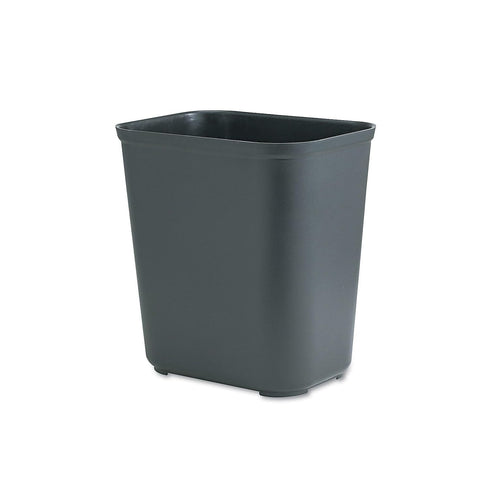 Rubbermaid Commercial Products Fire Resistant Wastebasket, 7GAL/28 QT, Black