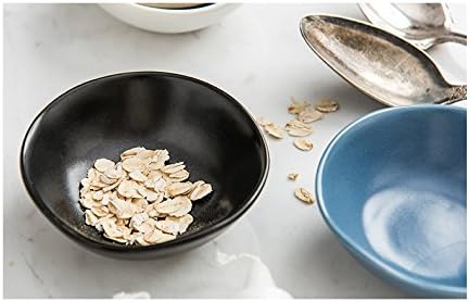 Classic Matte Ceramic Sauce Dishes - Sushi Dipping Bowls, Appetizer Plates with Irregular Edge for Kitchen, 3.2'' (Set