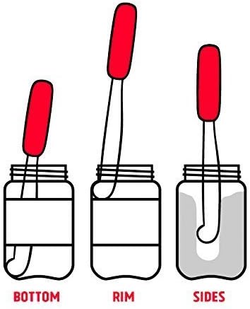 PB-JIFE! The Ultimate PB Knife for Stirring, Scraping, and Cleaning BIG Jars (Red, 1)