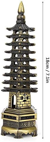 FTVOGUE Chinese Tower Model Crafts Miniature Ornaments for Office Home Desktop Decor