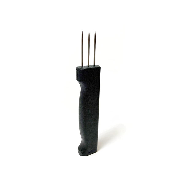 Sausage Pricker Tool - 3 Sharp Stainless Steel Prongs - 5.5 inch
