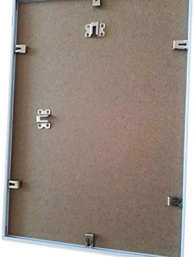 TBWHL 3D Printer Glass Bed Clips, Swiss Metal Small Picture Photo Frame Spring Turn Clip Hanger, Silver Tone, 1 inch x