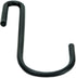 Huji Black S Shaped Heavy Duty Hanging Hooks for Kitchenware, Pots, Pans, Utensils (Set of 6 Hooks)
