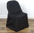 Efavormart 1 Set Black Linen Polyester Folding Chair Covers for Dining Chairs