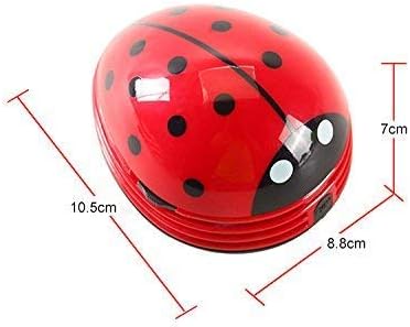 Aimeio Portable Beetle Ladybug Mini Handheld Cordless Crumb Sweeper, Battery Operated