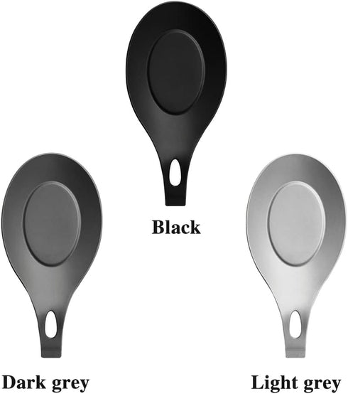 3 PCS Heat Resistant Silicone Spoon Rest for Stove Top, Flexible Kitchen Utensil Holder for Cooking Spatula, Ladle