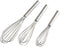 Stainless Steel Whisks Set, 3 Packs 8"+10"+12" Kitchen Whip Utensils for Blending, Whisking, Beating, Stirring
