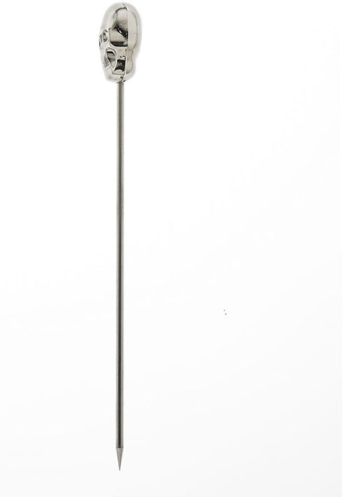 Barfly Cocktail Picks with Skull Top, Stainless Steel