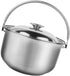 Hemoton 1.6L/1.5QT Stainless Steel Stockpot with Lid & Handle for Cooking Pasta, Soup, Stew