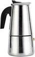 Yosoo Coffee Maker, Stainless Steel Percolator Stovetop Latte Maker, Easy Clean (200ML 4 Cup)