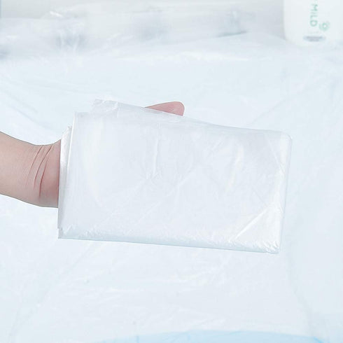 10 Pack Disposable Bathtub Cover Liner - Ultra Large Plastic Bag for Salon, Household and Hotel Bath Tubs