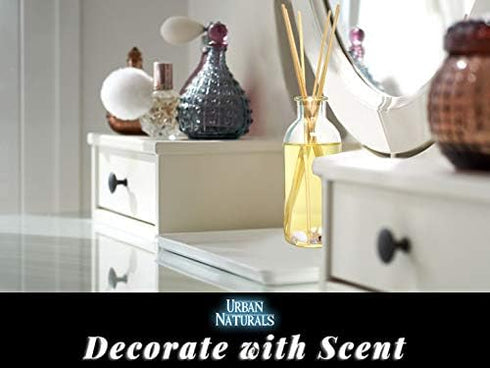 Urban Naturals Ocean Mist & Sea Salt Reed Diffuser Set, Decorative Air Freshener, Essential Oils & Botanicals