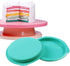 Webake Rainbow Cake Pans, 6 Inch Round Silicone Baking Pans, Set of 6, Great for Jumbo Whoopie Pie, Vegetable Pancakes, Taco Shells, Pizza Crust, Omelet, Frittata, Resin Craft by Webake