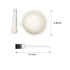 2pcs 2.36inch Ceramic Spice Mill Grinder Set with Brushes, Handheld Seasoning Mills, Kitchen Mortar and Pestle