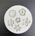1Pc 3D Mini Daisy Flower Molds - Silicone Resin Fondant Mold for Cake Decorating and Candy Making