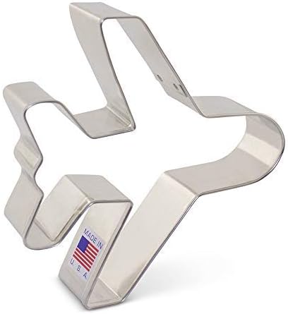 Ann Clark 4" Airplane Cookie Cutter, Made in USA