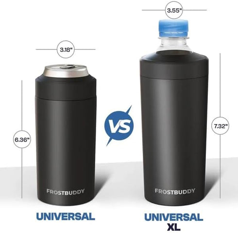12-ounce, 16-ounce, 20-ounce, 24-ounce 12 Universal Buddy XL Can Cooler by Frost Buddy - Fits and Cans and Bottles