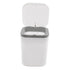 0.5 Gallon Tiny Countertop Trash Can, Mini Desktop Garbage Can with Push-Button, White